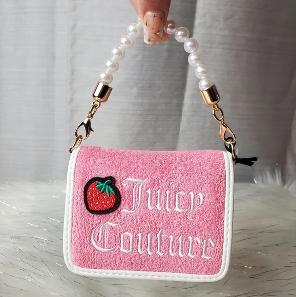 JUICY COUTURE Pink Lemonade Sweet Juicy Pearl Handle Card Wallet - Picture 2 of 8